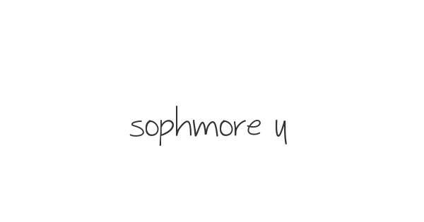 Sophmore Year font thumb